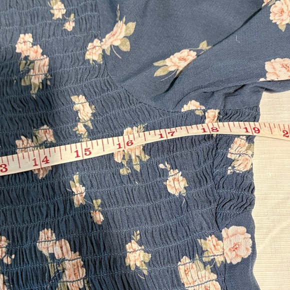 American Eagle Outfitters Blue Floral romper - Picture 9 of 12